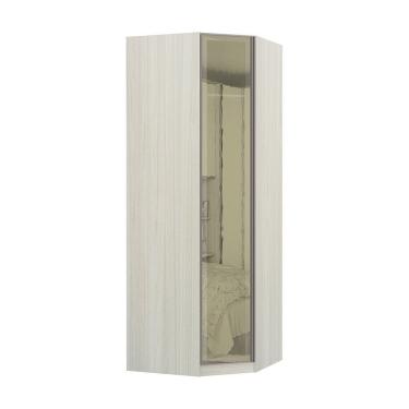 Imagem de Guarda Roupa Solteiro Luciane Canto Diagonal Prime Plus 1 Porta Alumínio MDP 15mm Legno...
