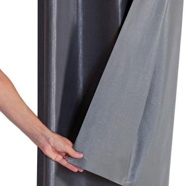 Imagem de Cortina Blecaute Sala Quarto Banheiro Escritório 1,10m X 1,30m Prata