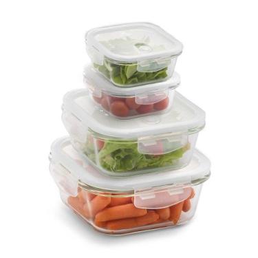 Imagem de Conjunto De Potes Herméticos De Vidro 4 Unidades Electrolux