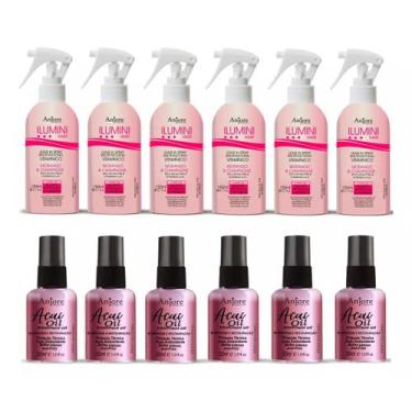 Imagem de Kit Atacado Revenda Anjore 6 Leavein Iumini 150m 6 Óleo de Açaí 30ml P