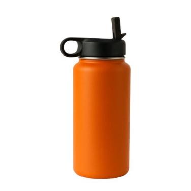 Imagem de Garrafa Termica Com Canudo 1l Bmp1599 - BMAX, Laranja