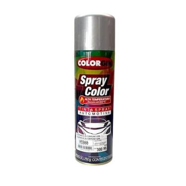 Imagem de Tinta spray automotiva colorgin aluminio alta temperatura 300 ml