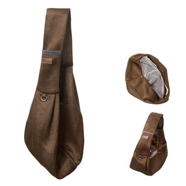 Imagem de Bolsa de Transporte Pet Canguru Cachorro Gato Animal Tecido Respiravel Tira de Ombro Confortavel Resistente