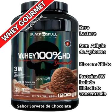 Imagem de Whey Protein 100% HD Pote GOURMET Concentrado Isolado Hidrolisado Blac