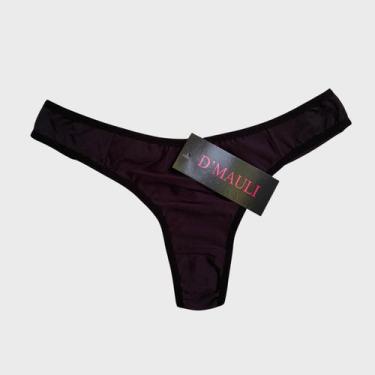 Imagem de Calcinha Fio Duplo Lisa DMauli - MF, Preto, M