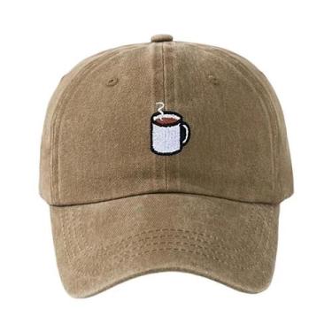 Imagem de Boné De Beisebol Retrô Lavado Ajustável Com Aba Curva Estilo Hip Hop C