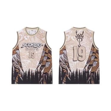 Imagem de Camisetas De Basquete Artísticas Com Impressões Gráficas Únicas E Desi