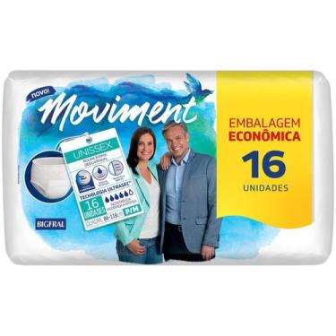Imagem de Roupa Íntima Bigfral Moviment Unissex P/M 16 Unidades, 16 unidades, 16