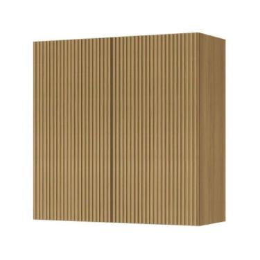 Imagem de Armário Aéreo 2 Portas 80cm 100% Mdf Rainha Nature - NESHER MÓVEIS