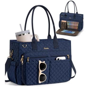Imagem de Sacola Bagstellar Teacher para mulheres com bolso para laptop de 15,6