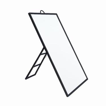 Imagem de Espelho de Mesa e Parede Retangular Moldura para Maquiagem - Fx, Preto