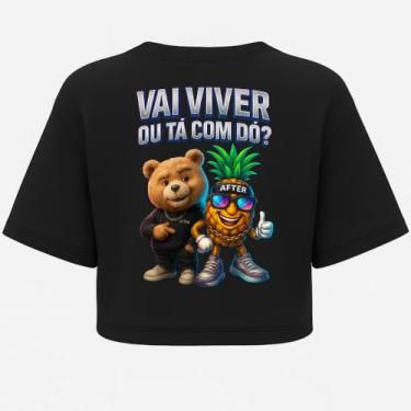 Imagem de Cropped Oversized Abacaxi - Estampa DTF - Conforto e Estilo - After, G
