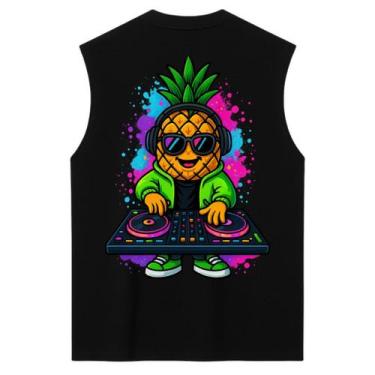 Imagem de REGATA OVERSIZED ABACAXI DJ AFTER - Estilo Streetwear em Algodão 100% 