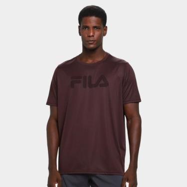 Imagem de Camiseta Fila Basic Sports Graphic Masculina, Marrom, G