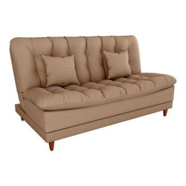 Imagem de Sofá-Cama Casal 3 Lugares Duda Linho Areia - Modern