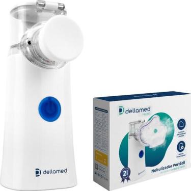 Imagem de Nebulizador Dellamed Mesh Compacto  Uso em Casa ou Viagem Recarregável