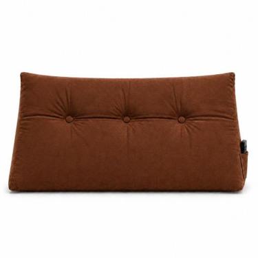 Imagem de Almofada Decorativa Cabeceira Encosto Apoio de Lombar Solteiro Suede M