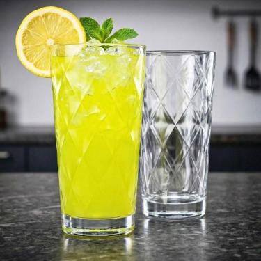Imagem de Kit 12pçs Copos de Água Long Drink Bormioli Rocco Kaleido 365ml Vidro 