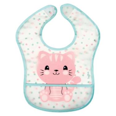 Imagem de Babador com Bolso Gatinha Pega Migralhas para Bebê - Buba
