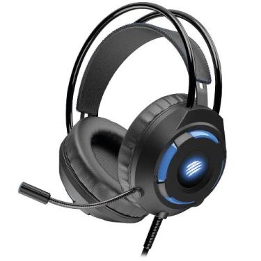 Imagem de Headset Para Jogos Oex Gamer Kaster Led Azul Usb Preto Hs416