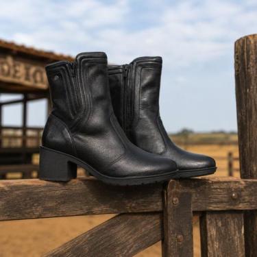 Imagem de Bota Piccadilly Feminino Maxi Cano Curto Original, Preto, 39