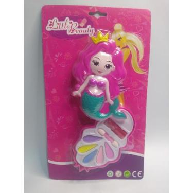 Imagem de Maquiagem Infantil Boneca E Estojo Sereia - Pd impex