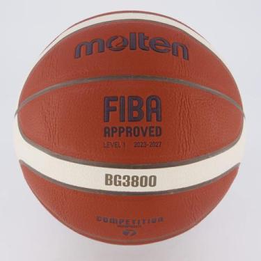Imagem de Bola de Basquete Molten FIBA Approved Laranja, Único