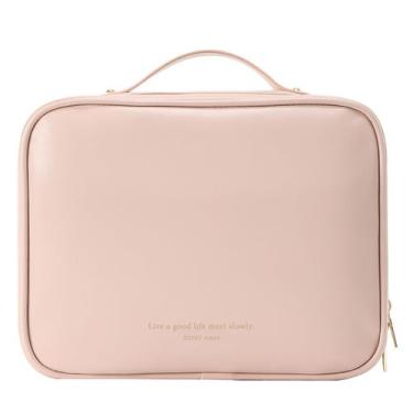 Imagem de Bolsa de higiene pessoal de viagem RIGHT AWAY impermeável em couro PU 