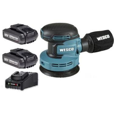 Imagem de Lixadeira Roto Orbital 18v C/ Bat 2ah Carreg Wesco WS2302.9