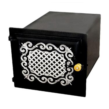 Imagem de Forno Fogão a Lenha 101-BS Frente em Alumínio Fundido Mesa Esmaltada Bancada 50x35x30cm Brassol