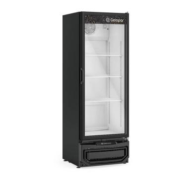 Imagem de Refrigerador Expositor Vertical Gelopar 410L 1 Porta Vidro Preto 220V GPTU-40 EL PR (81168.09.6)