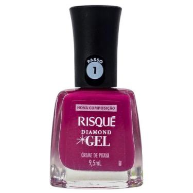 Imagem de Esmalte Risqué Diamond Gel Creme de Pitaya Hipoalergênico 9,5ml