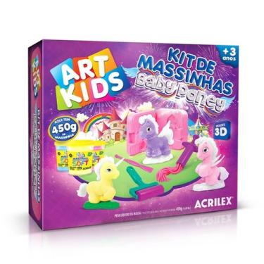 Imagem de Kit De Massinhas Família Baby Poney 3D Artkids Acrilex