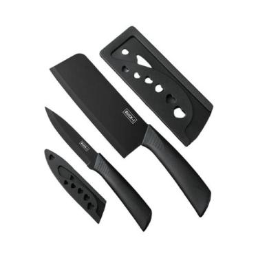 Imagem de Conjunto De Facas De Chef E Facas Para Frutas Com Bloco Para Cortar Ca