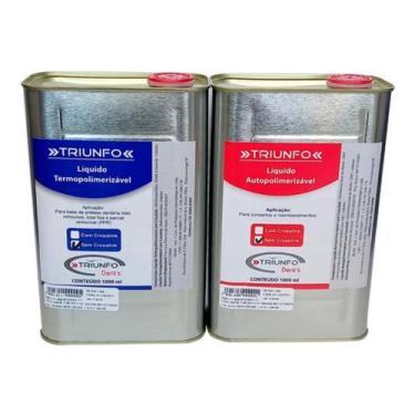Imagem de Liquido Autopolimerizavel 1Lt + Termopolimerizavel 1 Lt - KIT TRIUNFO