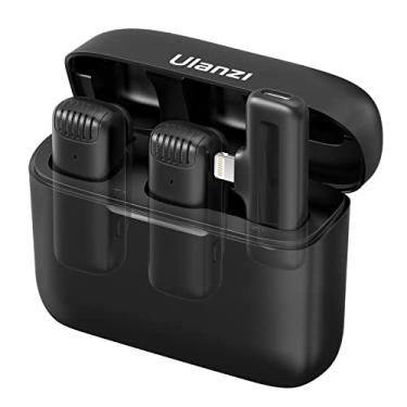 Imagem de Microfone Lavalier sem Fio ULANZI J12 para iPhone e iPad, Conexão Lightning, Alcance 20m, Redução de Ruído