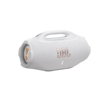 Imagem de Caixa de Som Bluetooth JBL Boombox 4 Branca, Bateria de Até 34H à Prova d’Água e Resistente a Poeira IP68 e 210W