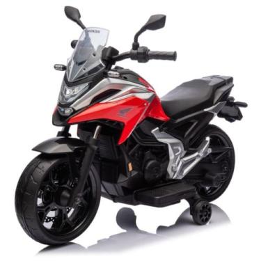 Imagem de Moto Infantil Elétrica Nc750x Licenciada Honda Vermelha 12v