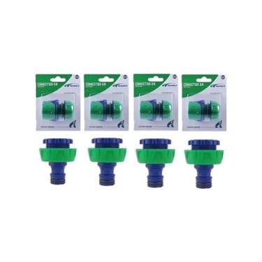Imagem de Kit 4 Conectores Torneira 4 Conectores Mangueira Engate 1/2 Amanco