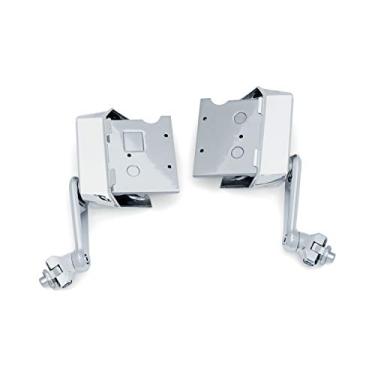 Imagem de Kuryakyn Componente de controle de pé de motocicleta 6758: braçadeira ajustável Omni em suportes de cruzeiro sem pinos para motocicletas Honda Gold Wing 2018-20, cromado, 1 par