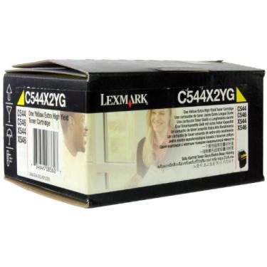Imagem de Lexmark Cartucho de toner amarelo de rendimento extra, rendimento de 4000 (C544X2YG)