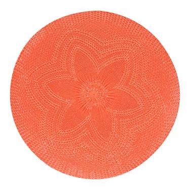 Imagem de Mimo Style Crochê Flor Lugar Americano, Vermelho, 38 x 38 cm