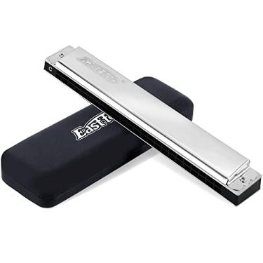 Imagem de East top Gaita Tremolo Harmônica Key of C, 24 Furos Gaita Boca para Adultos, Banda Player e Estudantes T2403