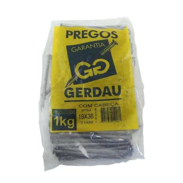 Imagem de Prego Com Cabeça 19 X 36  3.1/4X9  Polido Gerdau