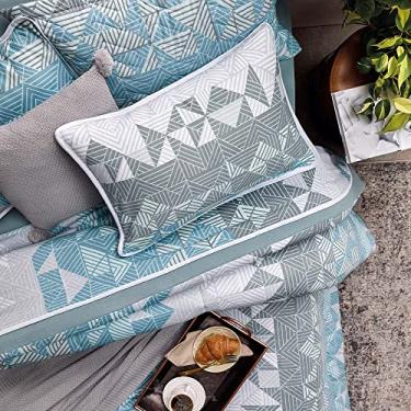 Imagem de Jogo de Cama Casal 4 Peças Estampado em Malha 100% Algodão Premium Marcato