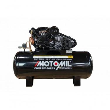 Imagem de Compressor 175Lbs 5Hp 3F 220/380V Cmav-20/250 Motomil