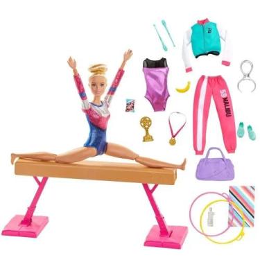 Imagem de Boneca Barbie Ginasta Cenário E Acessórios Mattel