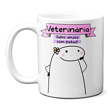 Imagem de Caneca Veterinária Salvo Anjos De Patas! Presente Fofo (Branca)