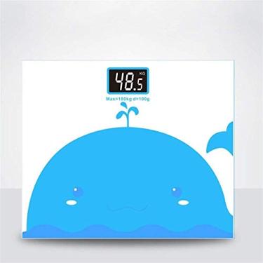 Imagem de balanças de peso balanças de banheiro fofas balanças de chão de vidro balanças de chão eletrônicas digitais monitor LCD de perda de peso 180 kg durável