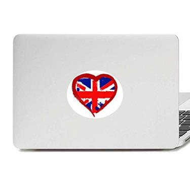 Imagem de Love Heart UK England Landmark Vinil Emblema Gráfico Laptop Adesivo Notebook Decalque